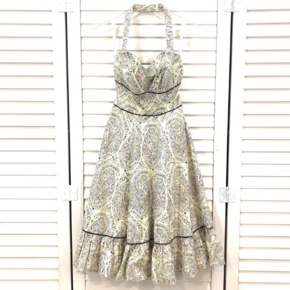 Anthropologie | Girls From Savoy White Halter Dress